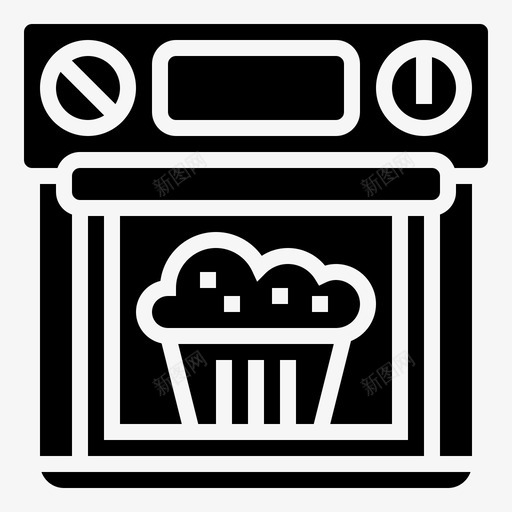 烤箱电器面包师svg_新图网 https://ixintu.com 烤箱 电器 面包师 食品 厨房 家用电器 glyph1