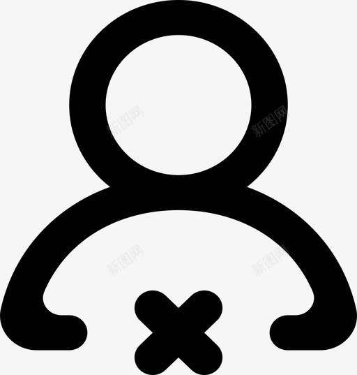 用户关闭头像男svg_新图网 https://ixintu.com 用户 关闭 头像 男用 配置文件 删除 常规 图标