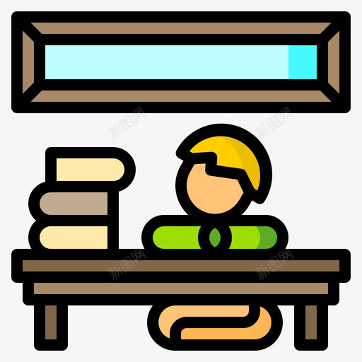学习在家放松3线条色彩svg_新图网 https://ixintu.com 学习 在家 放松 线条 色彩