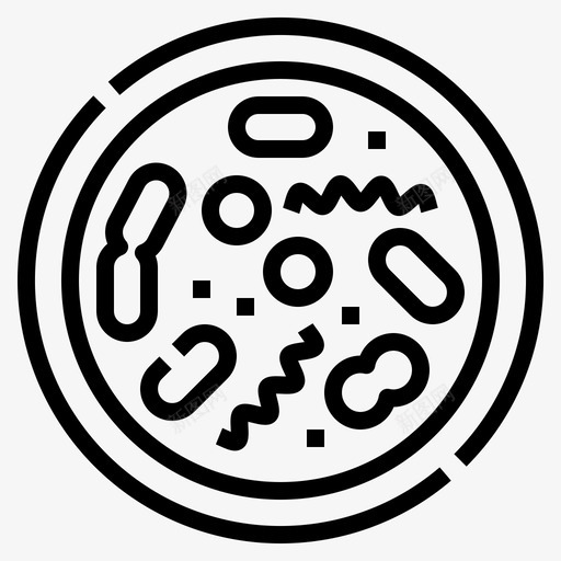 细菌卫生65线性svg_新图网 https://ixintu.com 细菌 卫生 线性