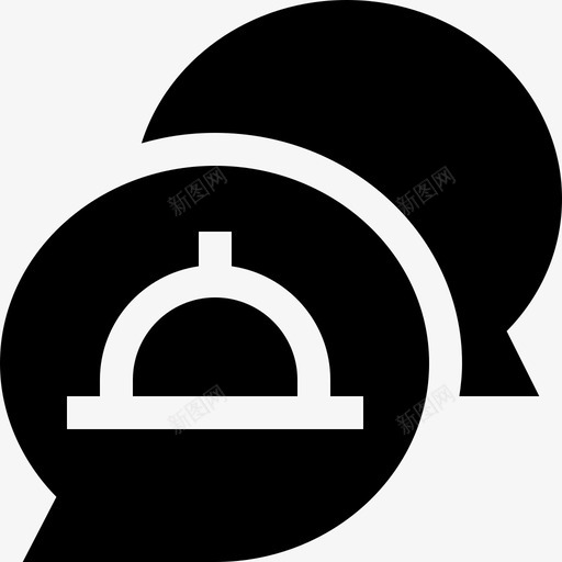聊天泡泡送餐101装满svg_新图网 https://ixintu.com 聊天 泡泡 送餐 装满