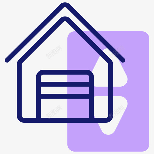 车库智能家居系统1线性颜色svg_新图网 https://ixintu.com 车库 智能家居 系统 线性 颜色