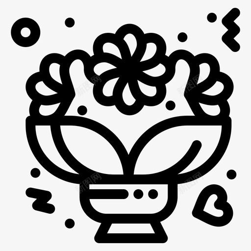 花束鲜花爱情svg_新图网 https://ixintu.com 花束 鲜花 爱情 浪漫 玫瑰 情人节 大胆 路线