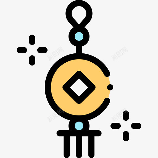 护身符好运4线形颜色svg_新图网 https://ixintu.com 护身符 好运 线形 颜色