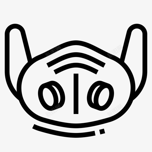 口罩健康与卫生6线性svg_新图网 https://ixintu.com 口罩 健康 卫生 线性