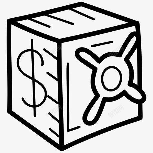 钱柜银行储物柜银行金库svg_新图网 https://ixintu.com 钱柜 银行 储物柜 金库 数字 保险箱 商业 金融 手绘 图标