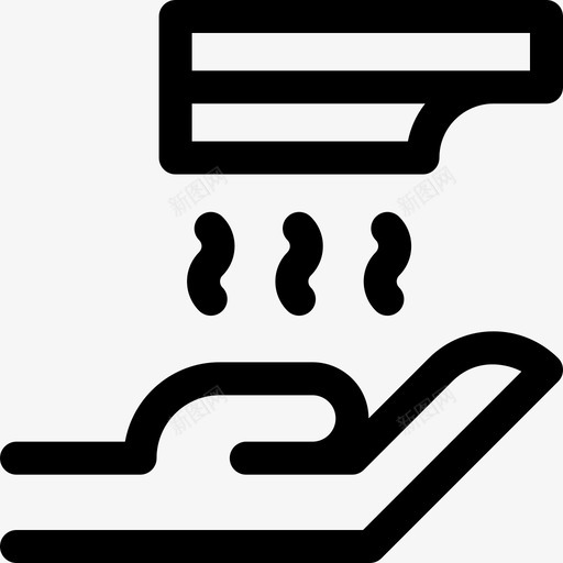 烘干洗手34线性svg_新图网 https://ixintu.com 烘干 洗手 线性