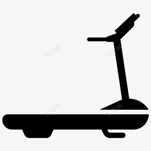 跑步机健身健身设备svg_新图网 https://ixintu.com 跑步机 健身 设备 慢跑机 家庭 生活 字形 矢量 矢量图 图标