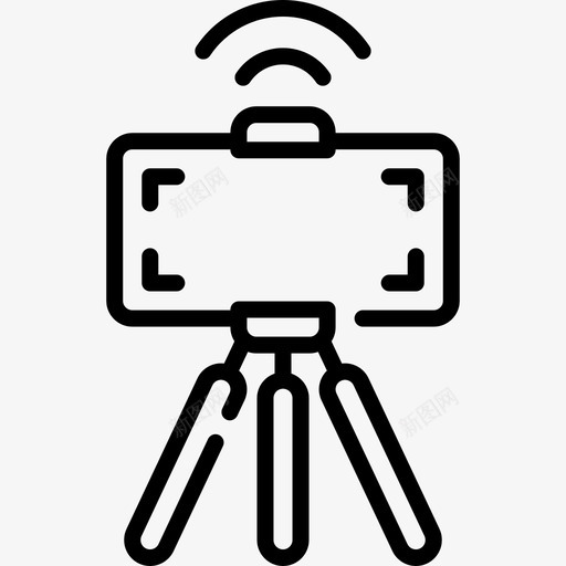 单脚架直播7线性svg_新图网 https://ixintu.com 单脚架 脚架 直播 线性