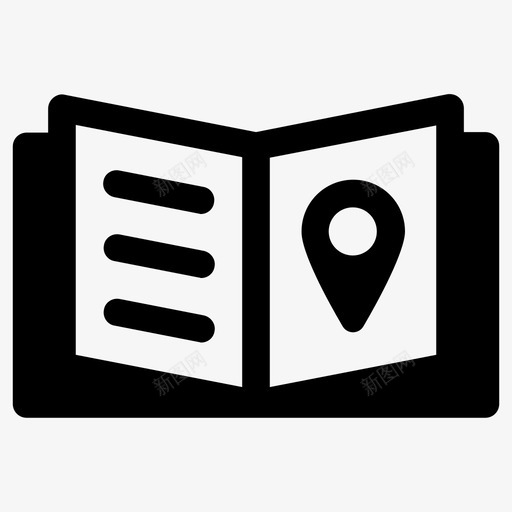 旅行书籍导游svg_新图网 https://ixintu.com 地点 旅行 书籍 导游 游览