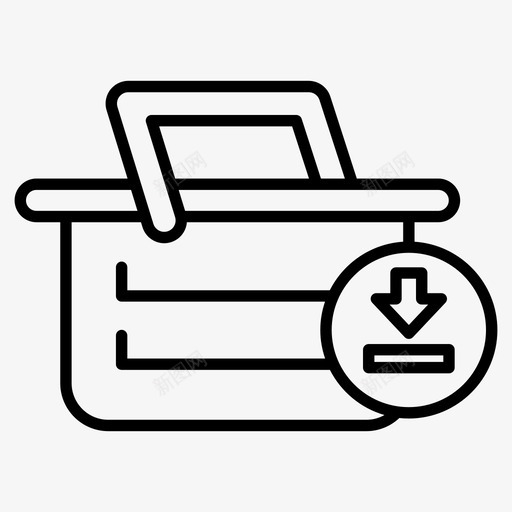 购物篮购买下载svg_新图网 https://ixintu.com 购物篮 购买 下载 零售 系列