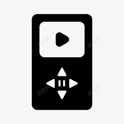 mp3视频设备小工具svg_新图网 https://ixintu.com mp3 视频 设备 小工 工具 播放 电力线 字形 64px