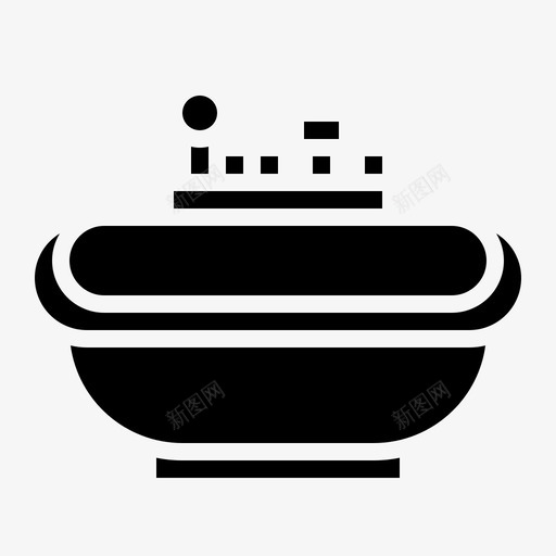 浴缸浴室卫浴svg_新图网 https://ixintu.com 浴缸 浴室 卫浴 淋浴 洁具 清洁 固体