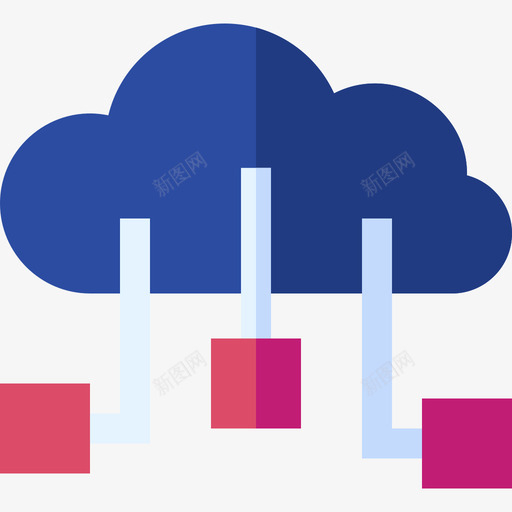 云计算营销202扁平svg_新图网 https://ixintu.com 云计算 营销 扁平