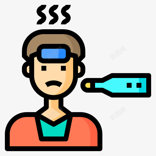 生病过敏15线状颜色svg_新图网 https://ixintu.com 生病 过敏 线状 颜色
