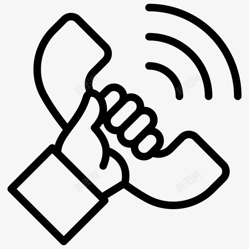 来电座机电话接收器svg_新图网 https://ixintu.com 来电 座机 电话 接收器 电话机 网络 通信线路 矢量 矢量图 图标