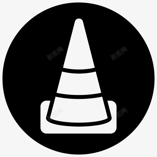 交通锥建筑人群svg_新图网 https://ixintu.com 交通 建筑 人群 修理 警告 足球 黑色 填充 减去 前面