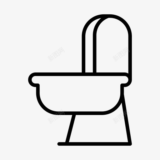 卫生间冲水器卫生间管线svg_新图网 https://ixintu.com 卫生间 冲水 管线