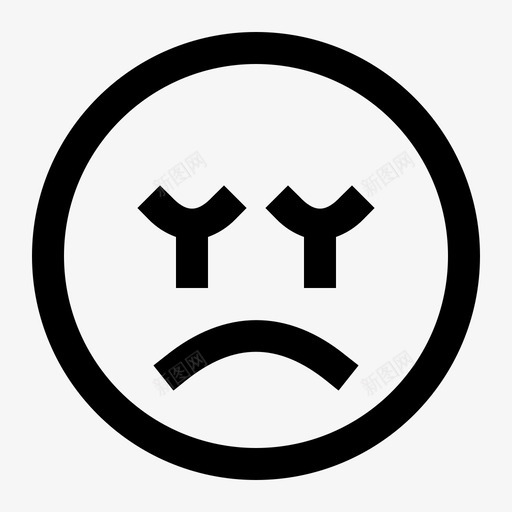 哭泣表情符号表情svg_新图网 https://ixintu.com 表情 哭泣 符号 仆从 池井