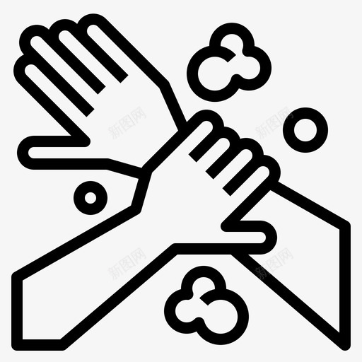 洗手洗手39线性svg_新图网 https://ixintu.com 洗手 线性