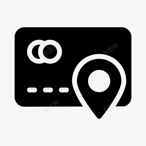 atm位置银行地图svg_新图网 https://ixintu.com atm 位置 地图 银行 标记 导航 航线 符号