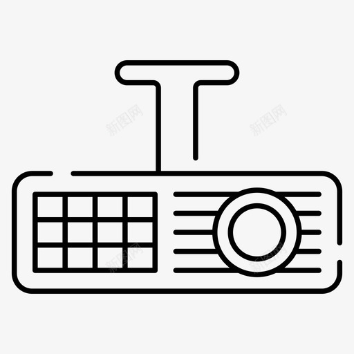 投影仪电子投影仪多媒体svg_新图网 https://ixintu.com 投影仪 电子 多媒体 ppt 演示 电器 向量 图标