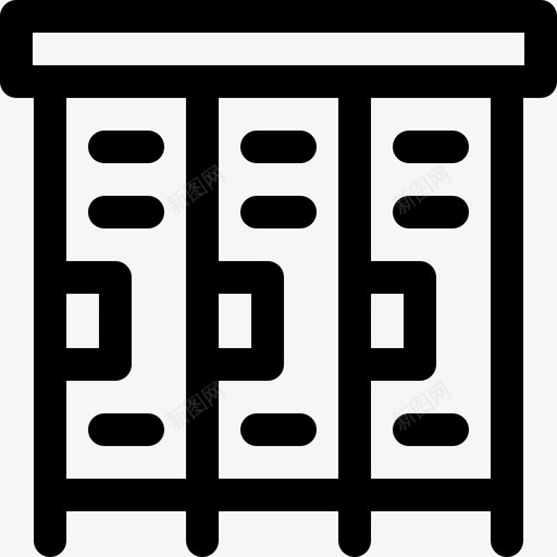 储物柜52学院直系svg_新图网 https://ixintu.com 储物柜 学院 直系