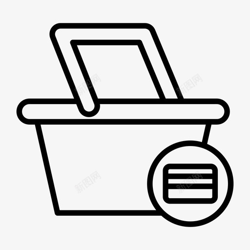 购物篮购物信用卡svg_新图网 https://ixintu.com 购物篮 购物 信用卡 超市