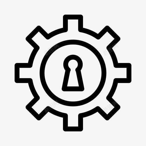 锁设置锁定设置齿轮svg_新图网 https://ixintu.com 设置 齿轮 锁定 安全 工程 符号