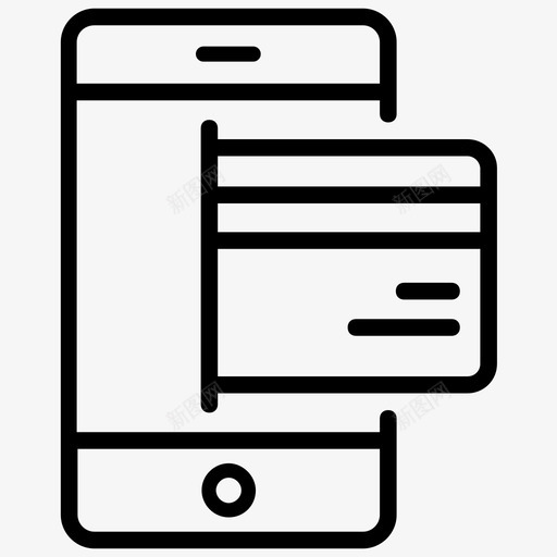 移动安全支付信用卡支付数字支付svg_新图网 https://ixintu.com 支付 移动 安全 信用卡 数字 在线支付 商务 金融 出线 向量 图标