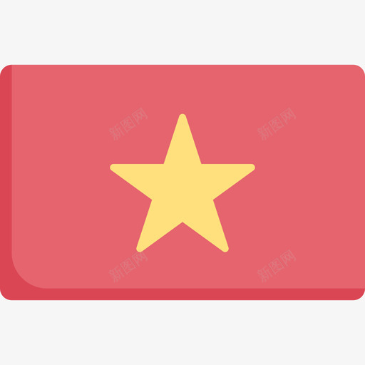 越南国旗17平坦svg_新图网 https://ixintu.com 越南 国旗 平坦