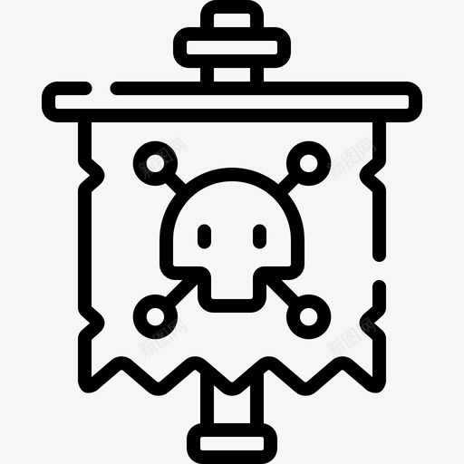 旗帜海盗80直系svg_新图网 https://ixintu.com 旗帜 海盗 直系
