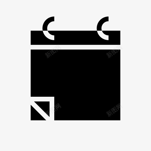 日历空白日期svg_新图网 https://ixintu.com 日历 空白 日期 事件 CreatType 字形