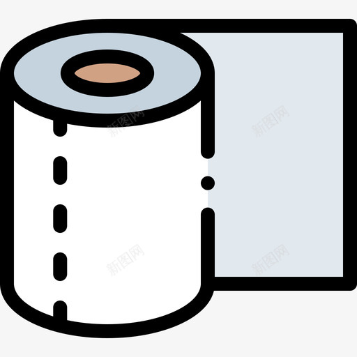 卫生纸卫生纸和感染1线性颜色svg_新图网 https://ixintu.com 卫生纸 感染 线性 颜色