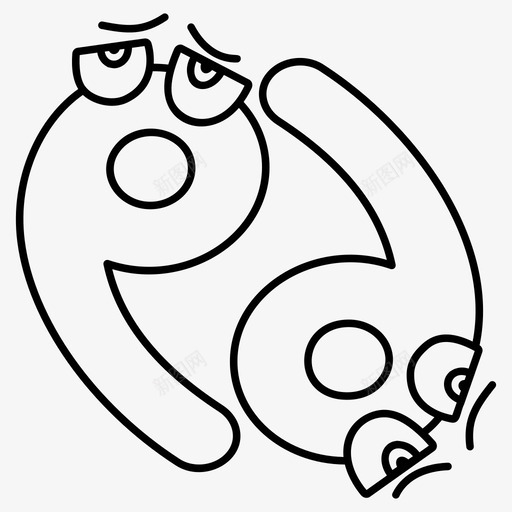 巨蟹座星座巨蟹座符号svg_新图网 https://ixintu.com 星座 巨蟹座 符号 十二 一组 掌心 矢量 矢量图 图标