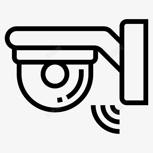 闭路电视物联网安防摄像头svg_新图网 https://ixintu.com 闭路电视 联网 安防 摄像头