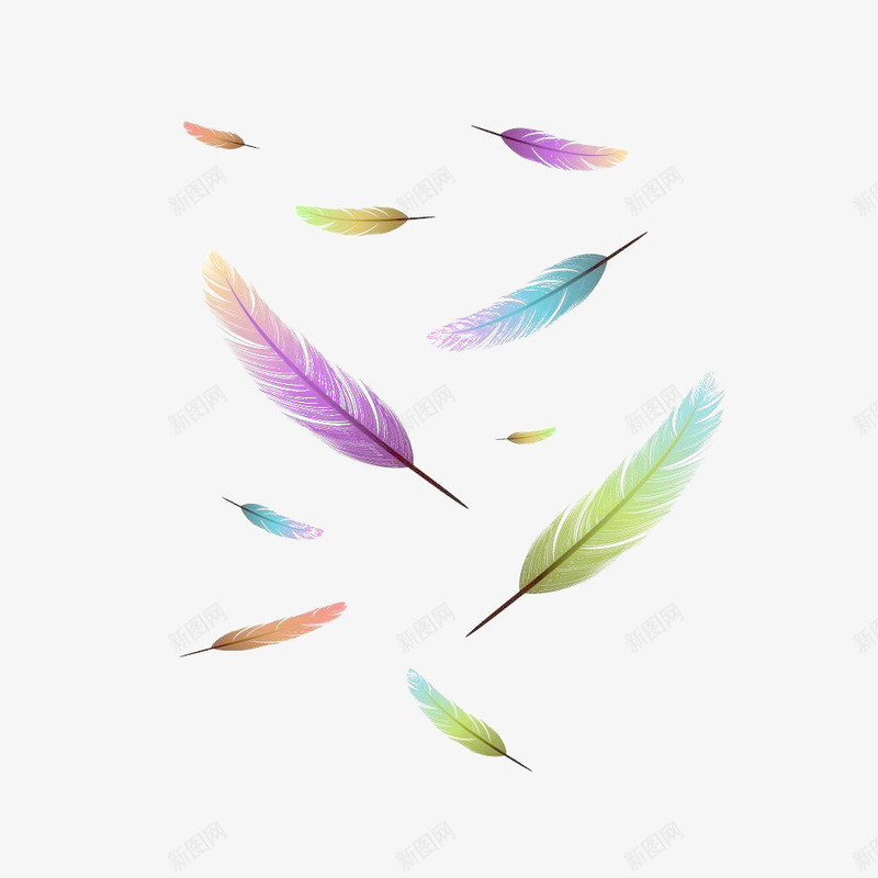 彩色羽毛漂浮壁纸漂浮壁纸png免抠素材_新图网 https://ixintu.com 漂浮 壁纸 彩色 羽毛