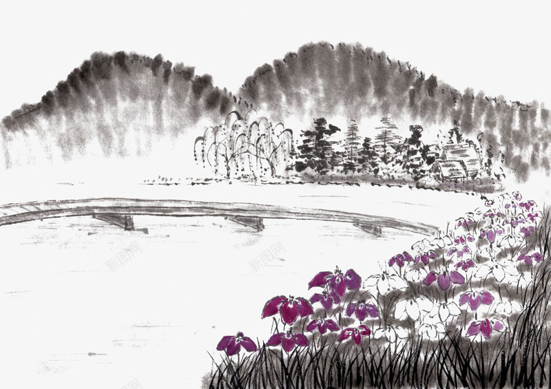 中国古风水墨山水免扣透明插画后期美化PS设计250png免抠素材_新图网 https://ixintu.com 中国 古风 水墨 山水 免扣 透明 插画 后期 美化 PS 设计