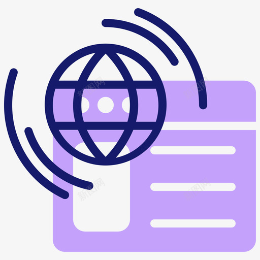 万维网在线课堂线颜色svg_新图网 https://ixintu.com 万维网 在线课堂 颜色
