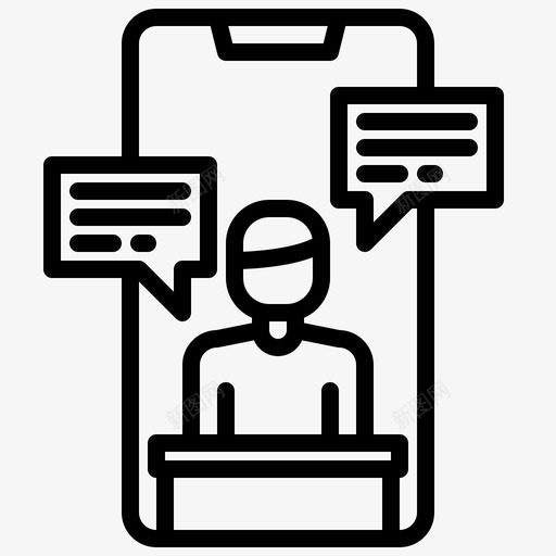 视频通话在家工作89直系svg_新图网 https://ixintu.com 视频 通话 在家 工作 直系