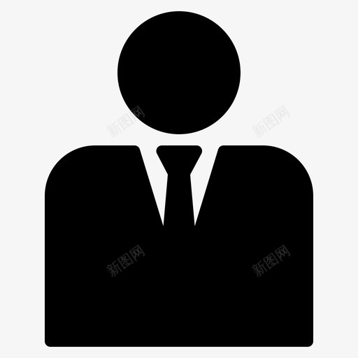 主管老板人svg_新图网 https://ixintu.com 主管 老板 西装 领带 燕尾服 商务