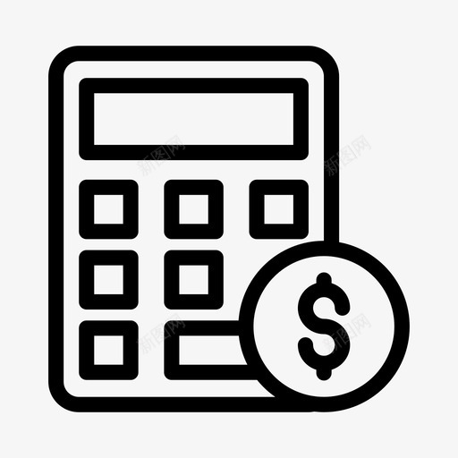 计算器会计业务svg_新图网 https://ixintu.com 业务 计算器 会计 计算 财务 分析 字形