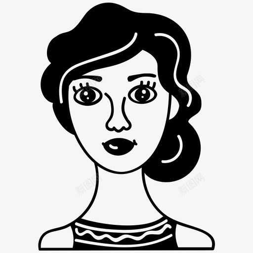 女模头像时尚女模女模svg_新图网 https://ixintu.com 女模 头像 时尚 魅力 人偶 社交 媒体 字形 矢量 矢量图 图标