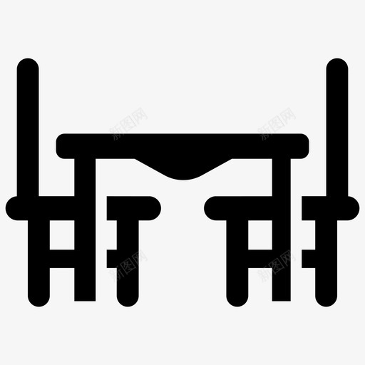 餐厅餐桌家庭内部svg_新图网 https://ixintu.com 餐厅 家庭 餐桌 内部 厨房 生活 字形 矢量 矢量图 图标