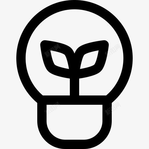 灯泡生态学293线性svg_新图网 https://ixintu.com 灯泡 生态学 线性