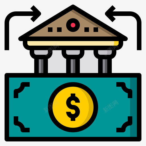 Exchange金融52线性颜色svg_新图网 https://ixintu.com Exchange 金融 线性 颜色