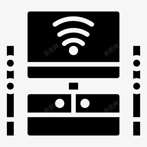 家庭影院数字技术物联网svg_新图网 https://ixintu.com 联网 家庭影院 数字 技术 扬声器 字形