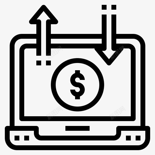 网上银行金融51线性svg_新图网 https://ixintu.com 网上银行 金融 线性