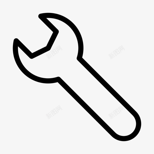 扳手修复设置svg_新图网 https://ixintu.com 修复 扳手 设置 工具 web 移动 应用程序 线图 图示