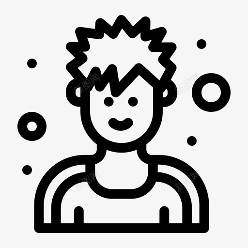 运动员锻炼者男svg_新图网 https://ixintu.com 运动员 锻炼 阿凡 黑线